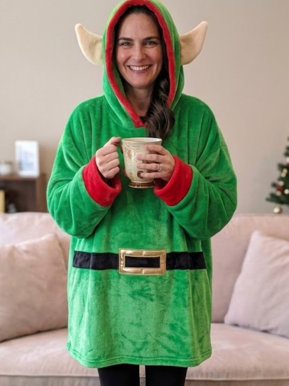 Love, Marlo "Throwzy" New Oversized Elf Hoodie Blanket One size w/pockets